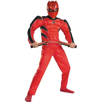 Power Rangers Jungle Fury Red Ranger Muscle Child Costume [Power ...