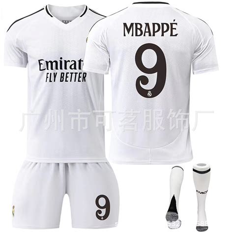 Newce 2425 Real Madrid Home 7 Ronaldo Jersey 9 Mbappe Jersey 5