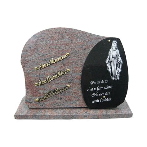 Plaque Fun Raire Granit Plaque Mortuaire Vierge Marie Funelior