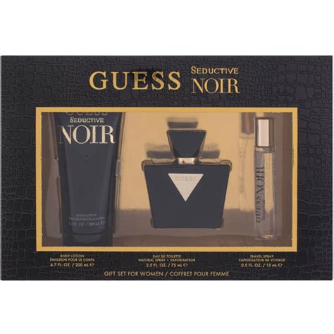 Guess Seductive Noir Set EDT 75ml EDT 15ml BL 200ml For Women