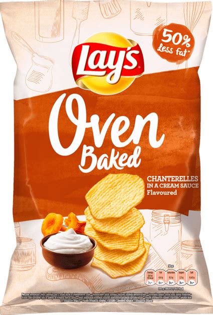 Чипсы картофельные Lay's Baked запеченные со вкусом лисичек в сметане ...
