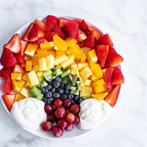 St Patricks Day Rainbow Fruit Platter A Red Spatula