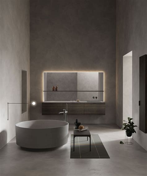 Arc Freestanding Round Solid Surface Bathtub By Inbani Design Norm