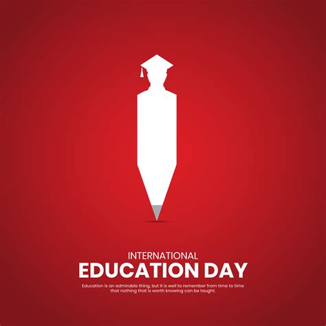 International Education Day. Creative Education day design for banner ...