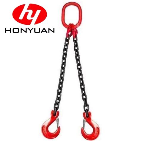 Adjustable G Lifting Chain Sling With Masterlink Clevis Hook On End