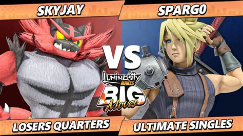 Lmbm Top Spargo Cloud Vs Skyjay Incineroar Smash Ultimate