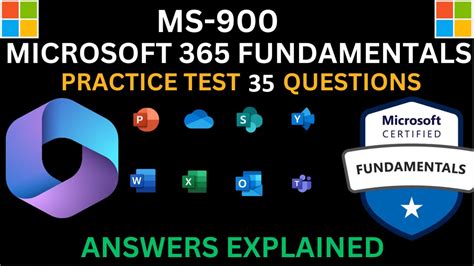 Microsoft 365 Fundamentals Ms 900 Real Exam Questions Youtube