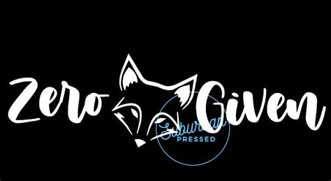 Zero Fox Given Vinyl Car Decal Zero Fucks Given Fuck Etsy