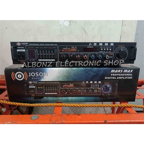 Joson Mars Max Professional Power Amplifier With Equalizer Fm Usb Sd Bt