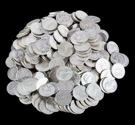 Large Collection of Washington Silver Quarters 344 sold at auction on ...