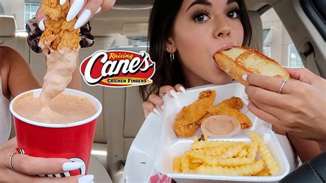 Raising Canes Mukbang Huge Cup Of Sauce In My New Bmw Youtube