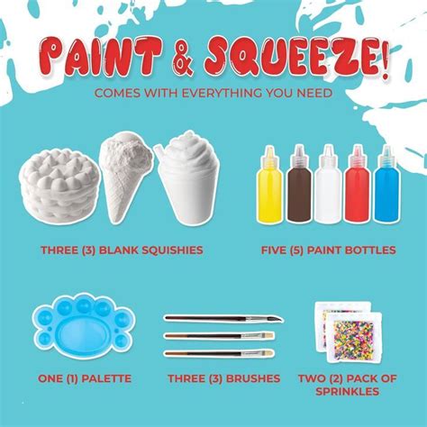 Paint Your Own Squishies Kit Unleash Your Kid S Artistic Side And