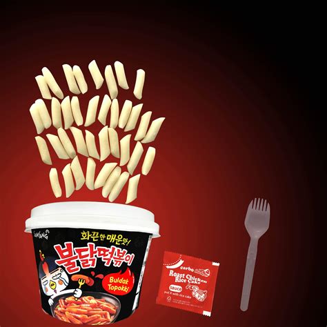 Buy Buldak Tteokbokki Korean Rice Cake Instant Korean Snack Tteok