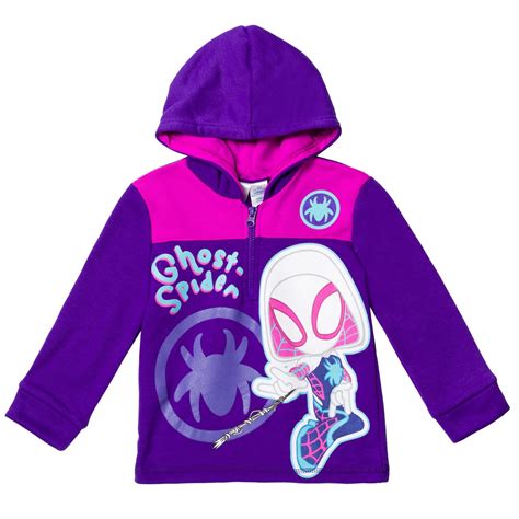 Marvel Spidey And Friends Ghost Spider Girls Fleece Hoodie Spiderman