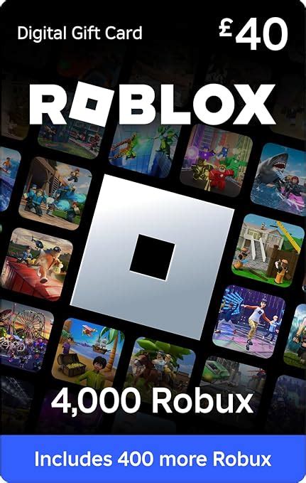 Roblox T Card 4000 Robux Includes Exclusive Virtual Item