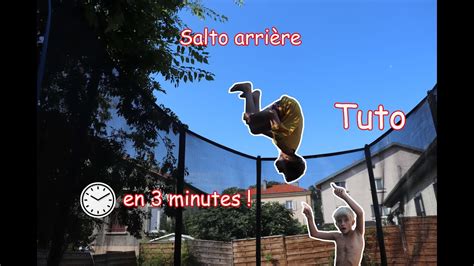 TUTO 1 COMMENT APPRENDRE LE SALTO ARRIÈRE EN 3 MINUTES YouTube