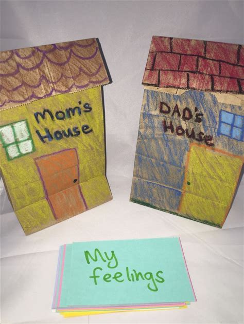 Divorce And Separation Counseling Activity Craft With Paper Bags