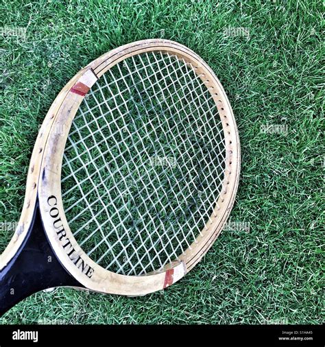 Wooden tennis racket head Stock Photo - Alamy