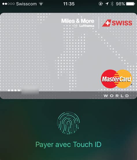 Suisse Les Cartes Swisscard Aecs Miles And More Compatibles Apple Pay