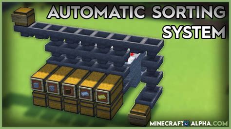 How To Make A Auto Sorter In Minecraft Hutomo