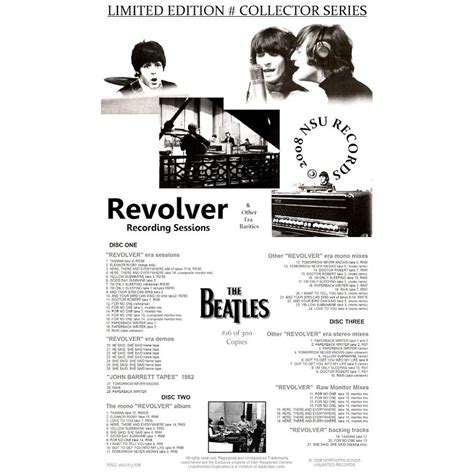 Revolver recording sessions ltd # 3cd out of print!!! by The Beatles ...