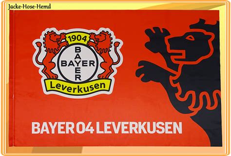 Zimmerfahne Bayer 04 Leverkusen Hissfahne Fahne Flagge Löwe Gr 90x60cm