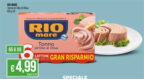 RIO MARE Tonno In Olio Di Oliva 65 G X6 Offerta Di In Coop