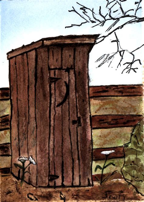 Outhouse #2 Painting by James Fouty