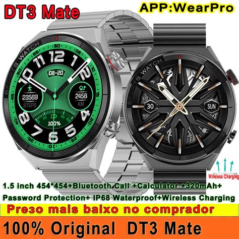 Montre connectée DT3 Mate pour hommes Smartwatch appels Bluetooth