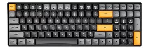 Teclado Gamer Mec Nico Sem Fio Aigo A Hot Swap Teclas Pbt Cor De Teclado Preto Idioma Ingl S