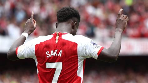 Watch Bukayo Sakas Absolute Rocket Goal For Arsenal Against