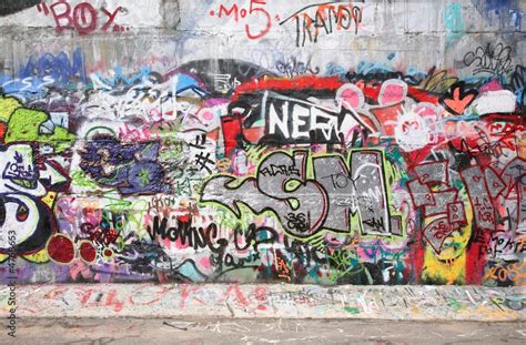 graffiti wall Stock Photo | Adobe Stock