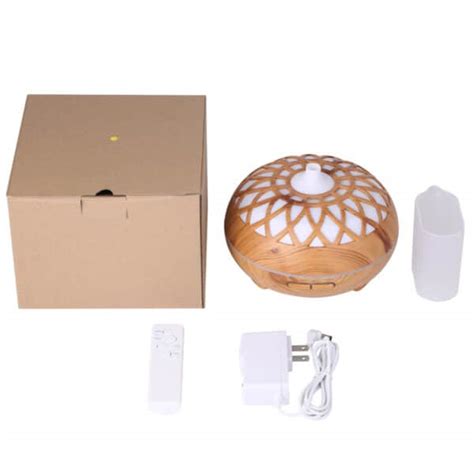 500ml Wood Grain Portable Ultrasonic Aroma Essential Oil Diffuser Ch40