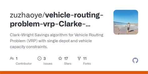 Vehicle Routing Problem Vrp Clarke Wright Savings Method README Md At