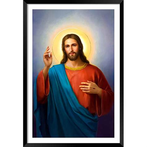 Lord Jesus Photo Framed Dbrush