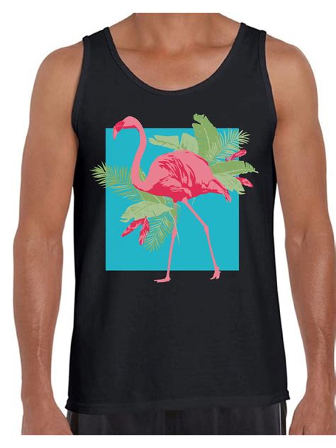 Awkward Styles Flamingo Tank Top For Men Beach Tank For Him Pink