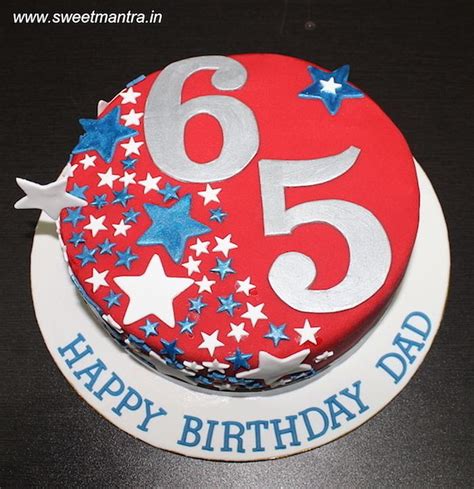 65th Birthday cake - Decorated Cake by Sweet Mantra - - CakesDecor