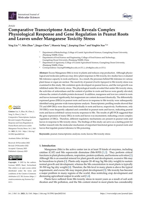 PDF Comparative Transcriptome Analysis Reveals Complex Physiological