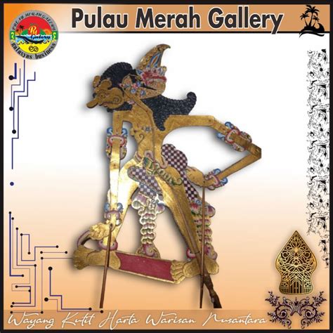 Jual Wayang Kulit Sapi ASLI Brotoseno Emas Alusan Ukuran Standar Dalang