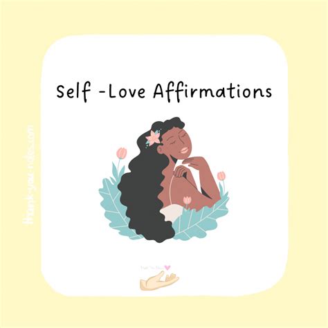 25 Best Self Love Affirmations For When Youre Feeling Down The Thank