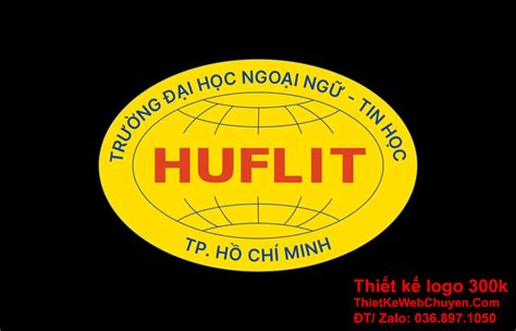 logo huflit GIÁ RẺ 300K 500K ĐẸP CHUYÊN NGHIỆP