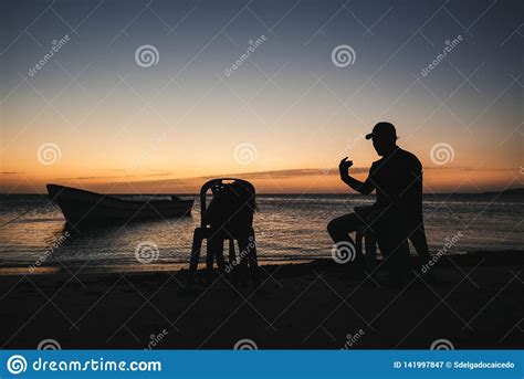 Sunset and Silhouttes in Cabo De La Vela Editorial Photography - Image ...