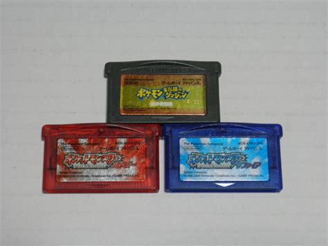 【やや傷や汚れあり】gba★ポケットモンスター ルビー＋ポケットモンスター サファイア＋ポケモン不思議のダンジョン 赤の救助隊3本セットの