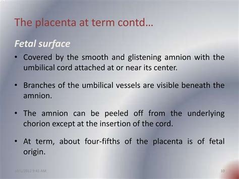 Placenta development