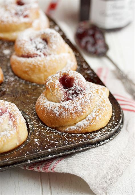 Raspberry Jam Filled Rose Buns Seasons And Suppers