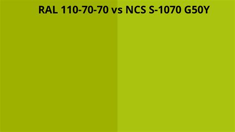 Ral 110 70 70 Vs Ncs S 1070 G50y Ral Colour Chart Uk