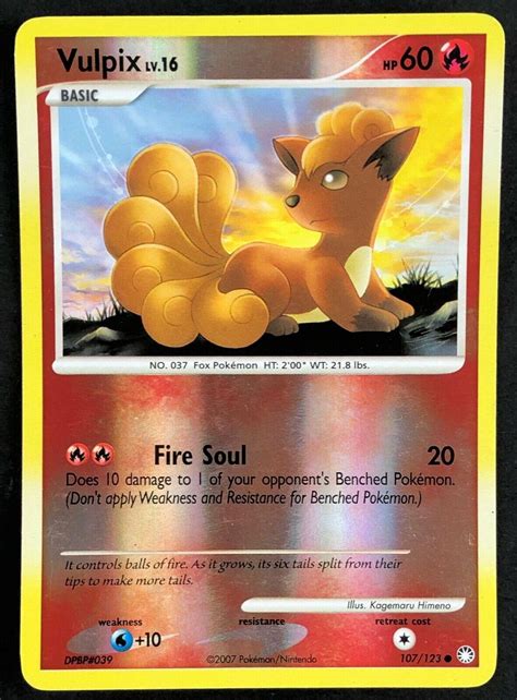 Vulpix Reverse Holo 107 Prices Pokemon Mysterious Treasures