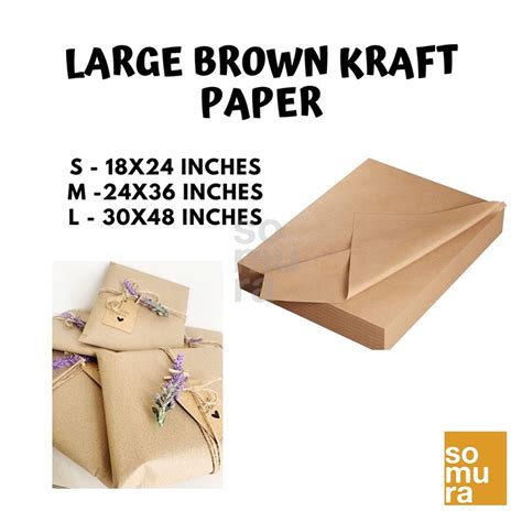 Large Brown Kraft Wrapping Paper Shopee Philippines