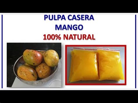 Natural El Negocio Ideal De Pulpa De Mango Youtube