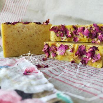 Bergamot Palmarosa And Rose Petal Goats Milk Soap By NUDE BOTANICALS